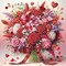 Diamond Painting Kit for Adults – 12x12 Inch Partial Drill Red Flowers, Special Shaped Diamond Art for Beginners, Valentine’s & Mother’s Day Craft